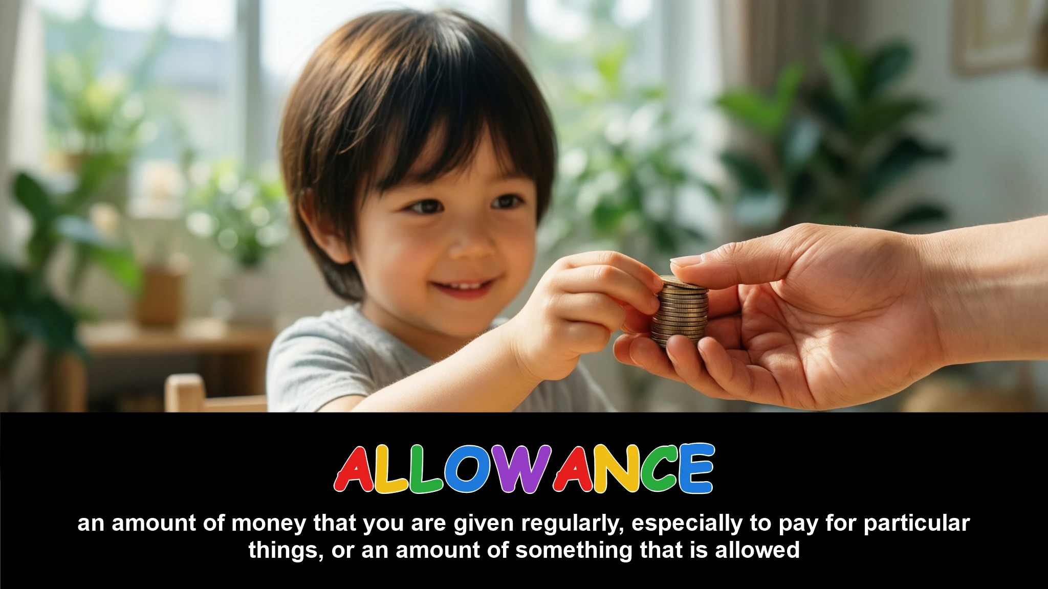 English Illustration for allowance